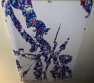 JonOne - Liberté, Egalité, Fraternité, 2015 - Sérigraphie sur toile 2