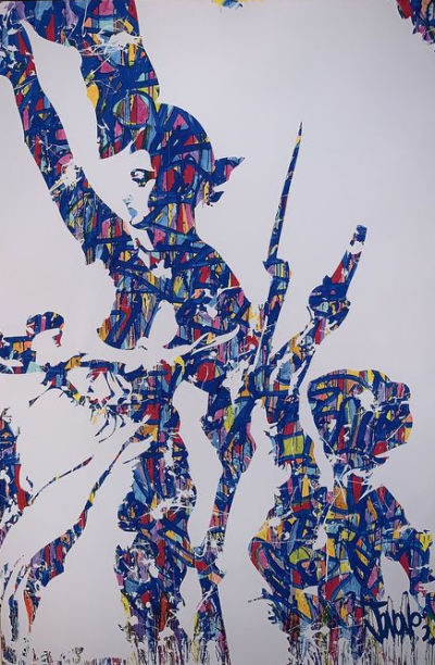 JonOne - Liberté, Egalité, Fraternité, 2015 - Sérigraphie sur toile 2