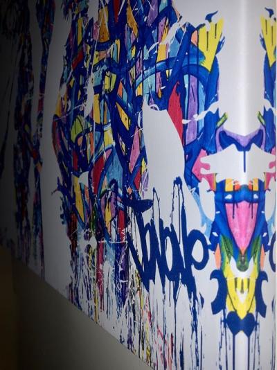 JonOne - Liberté, Egalité, Fraternité, 2015 - Sérigraphie sur toile 2