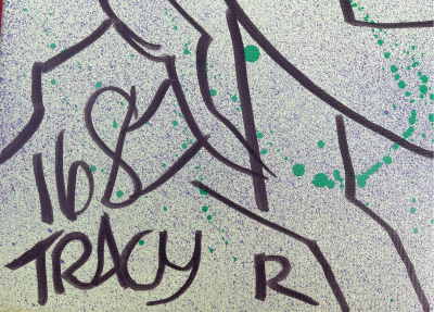 Tracy 168 - Self-portrait 2012 - paint & marker on canvas 2