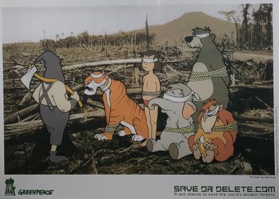 BANKSY (d’après) - Greenpeace Save Or Delete, 2002 - Impression offset 2