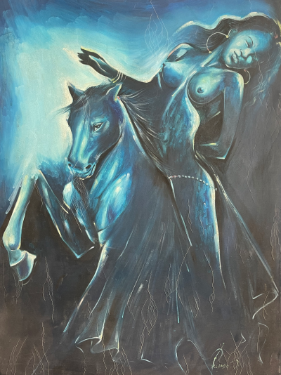 Jerry Orlando Huile sur toile 1998 2
