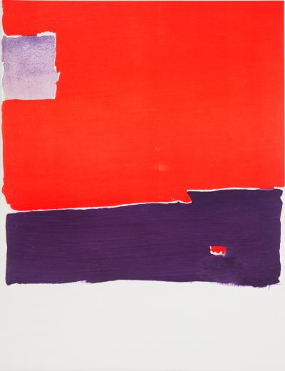 Nicolas de Staël - Composition with a Red Background, 1959 - Lithograph 2