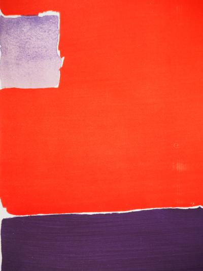 Nicolas de Staël - Composition with a Red Background, 1959 - Lithograph 2