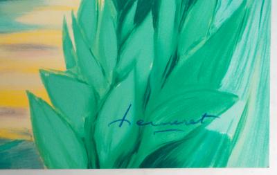 Claude HEMERET : La maison rose - Lithographie Originale Signée 2