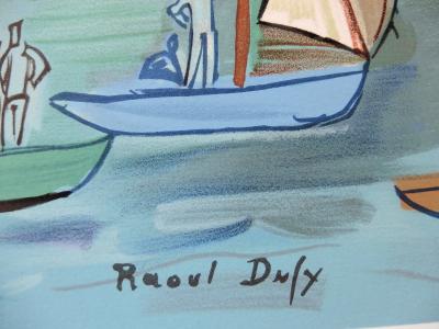 Raoul DUFY (d’après) - Les Régates, Lithographie signée 2