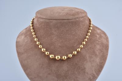 Collier boule or jaune 18 carats 2