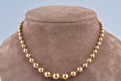 Collier boule or jaune 18 carats 2