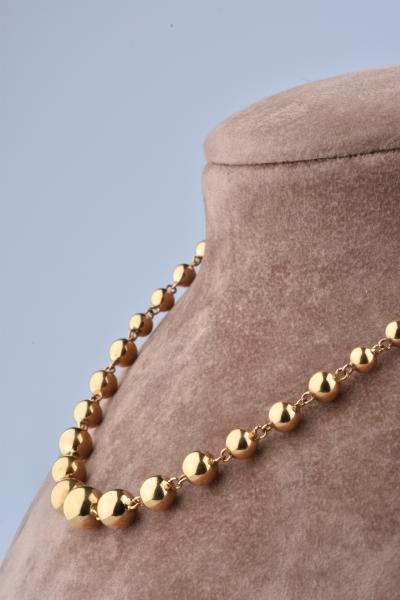 Collier boule or jaune 18 carats 2