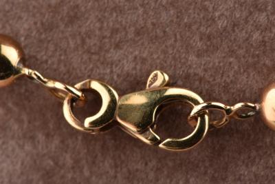 Collier boule or jaune 18 carats 2
