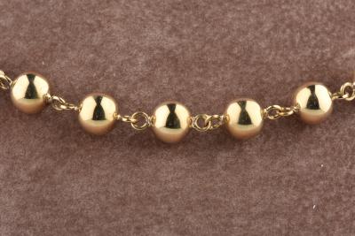 Collier boule or jaune 18 Carats 2