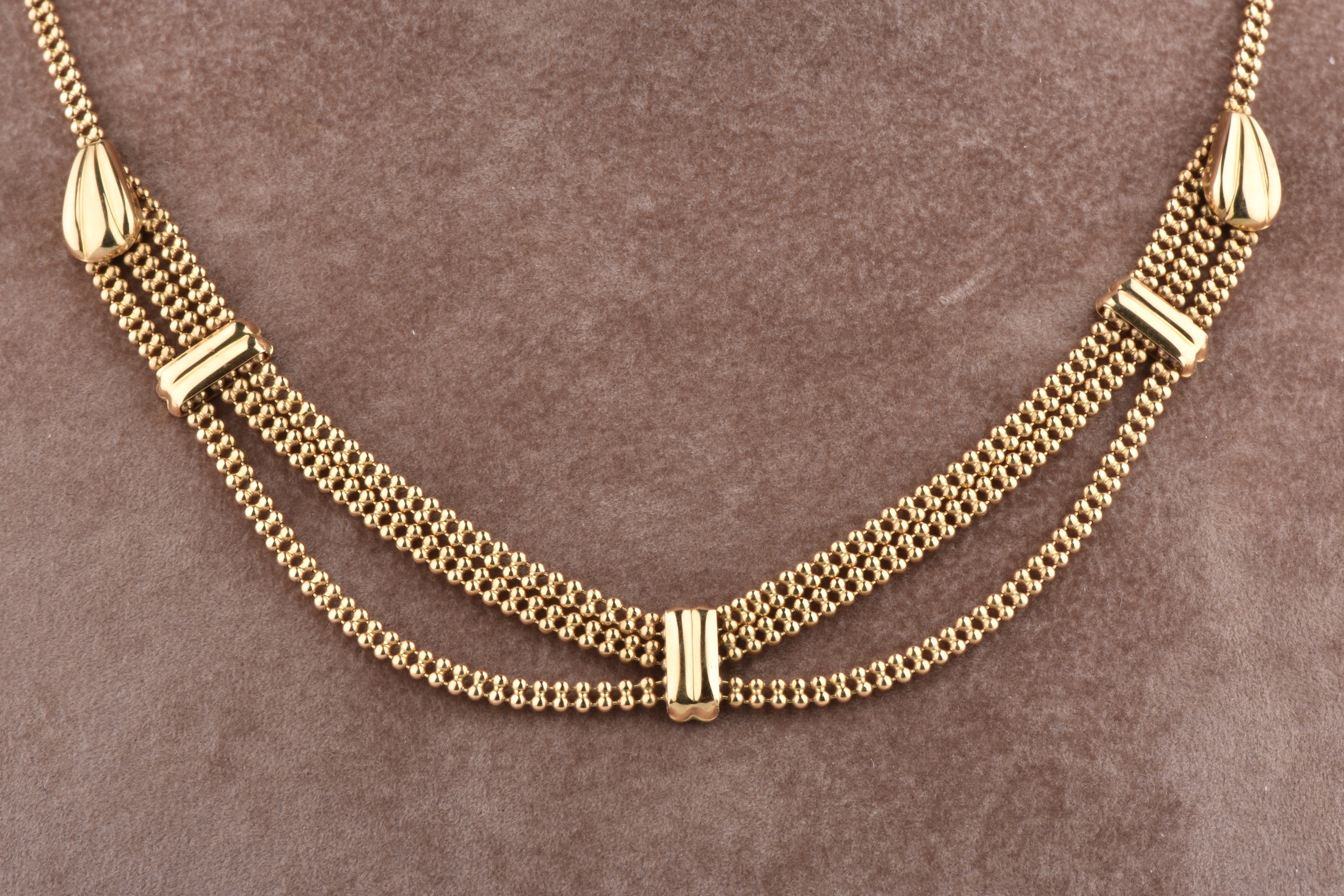 Collier or jaune 18 Carats. Maille bille - Bijoux et ...