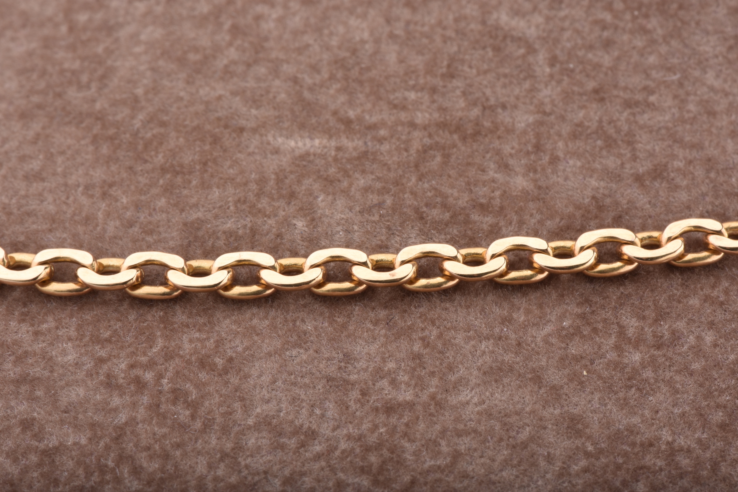Collier Or Jaune 18k Maille Forcat Ronde Doublé - Poinçon Aigle - Avec écrin