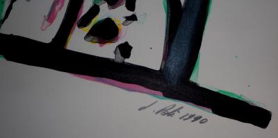 Jacques POLI : Cohérence abstraite - Lithographie originale signée 2