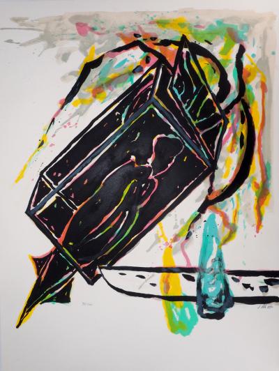 Jacques POLI  - Cohérence : l’espace, 1990 - Lithographie originale signée 2