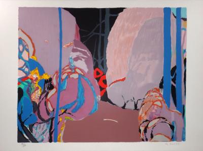 Gabriel GODARD : Paysage abstrait - Lithographie originale signée 2
