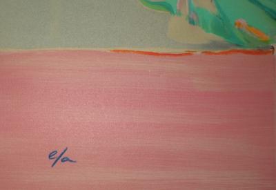 Claude HEMERET : Les Iris blancs - Lithographie Originale Signée 2