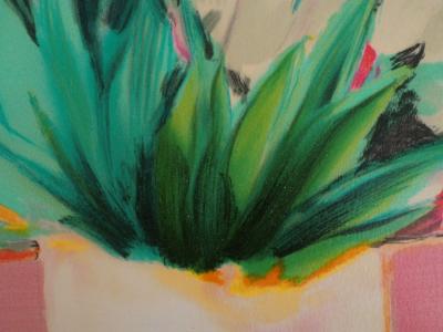 Claude HEMERET : Les Iris blancs - Lithographie Originale Signée 2