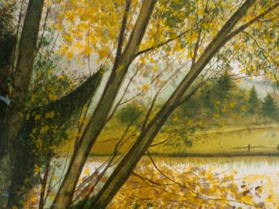 Gilles FIGUIER : Près du lac - Lithographie Originale Signée 2