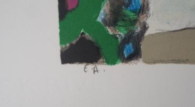 Gabriel GODARD : Cortège sur la plage - Lithographie originale signée 2