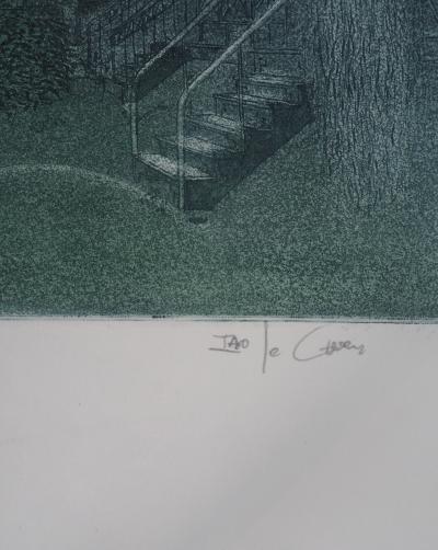 Ian LEGWEN : Avenue Bloomfield - Gravure originale signée 2