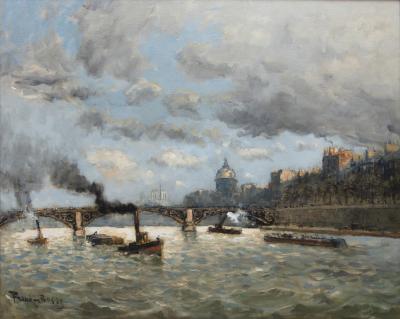 Frank BOGGS - La Seine, Notre-Dame, l’Institut - Huile sur toile 2
