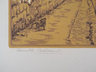 Camille BELTRAND : Ruelle des reculettes aux Gobelins - Bois gravé original signé, 1921 2