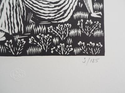 Raphaël DROUART - Hesperides, 1921 - original signed woodcut 2