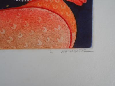 Ludmila ARMATA : Zodiaque, le Bélier - Gravure Originale Signée 2