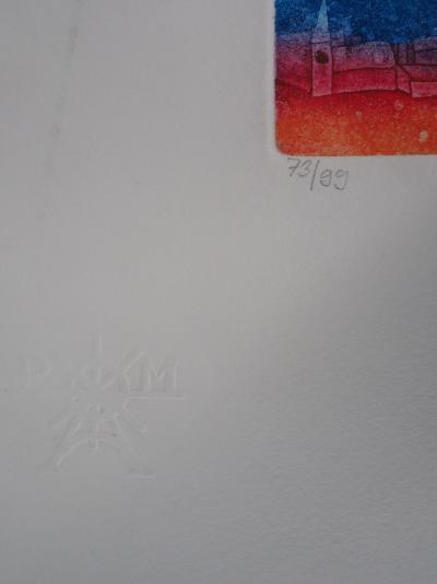 Ludmila ARMATA : Sherzo, Piano volant - Gravure Originale Signée 2