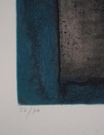 Suzanne RUNACHER : Multi solitude (la ville de nuit) - Gravure originale signée 2