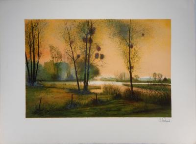 Gilles FIGIER - La Sarthe - Lithographie Originale Signée 2
