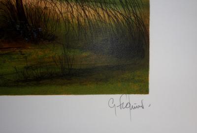 Gilles FIGIER - La Sarthe - Lithographie Originale Signée 2