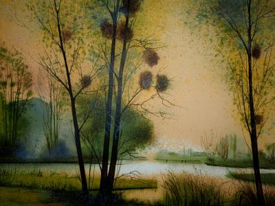 Gilles FIGIER - La Sarthe - Lithographie Originale Signée 2