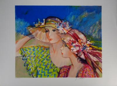 Sachiko IMAI : Jeunes femmes - Lithographie originale signée 2