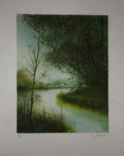 Gilles FIGUIER : La Sologne - Lithographie Originale Signée 2