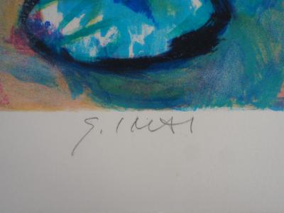 Sachiko IMAI : Nature morte à la carafe -  Lithographie Originale Signée 2