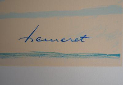 Claude HEMERET : Nature morte à la carafe - Lithographie Originale Signée 2