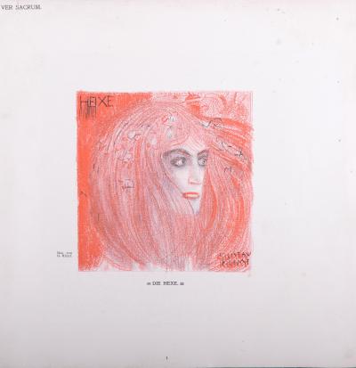 Gustav KLIMT - Die Hexe, 1897-  Original color lithograph 2