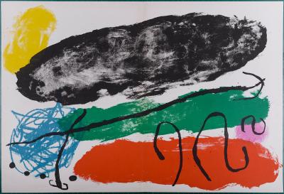 Joan MIRÓ - Le Disque Rouge,1960 - Lithographie originale 2
