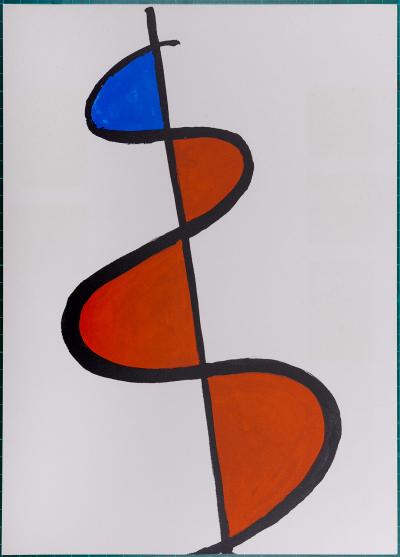 Alexander CALDER - Abstract composition, Retrospektive 1973 - Original screenprint 2