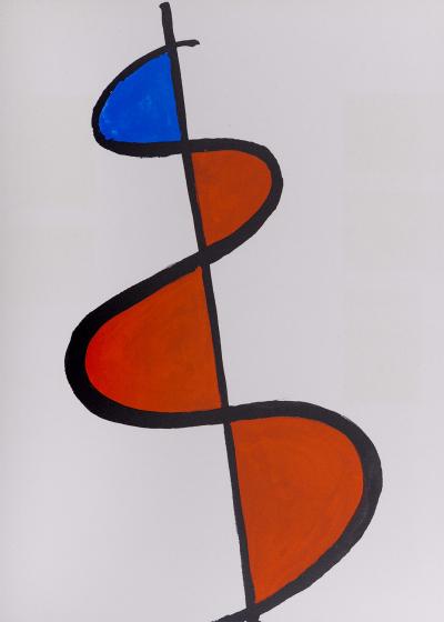 Alexander CALDER - Abstract composition, Retrospektive 1973 - Original screenprint 2