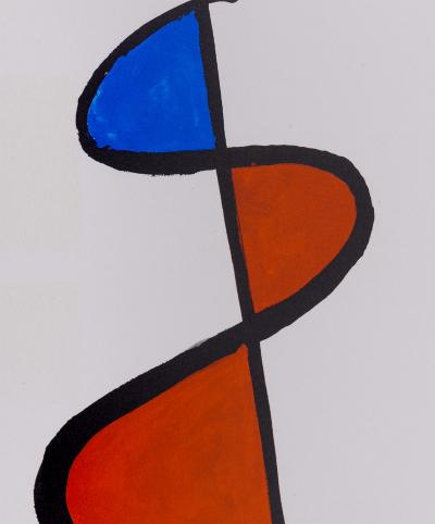 Alexander CALDER - Abstract composition, Retrospektive 1973 - Original screenprint 2