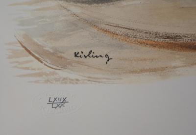 Moïse KISLING : La place Furstenberg - Lithographie Originale Signée 2