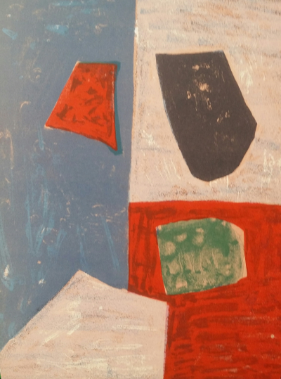 Serge POLIAKOFF - Composition rose, rouge et bleue, 1958 - Lithographie originale 2