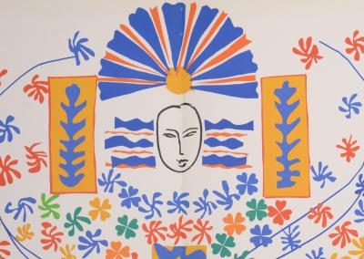 Henri MATISSE - Apollon, 1958 - Litografía sobre papel, posterior a 1953 « gouaches découpés » de Henri Matisse, en doble página 2