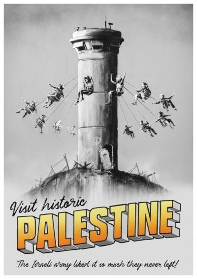 Banksy x Walled Off Hotel - Visit historic Palestine, 2018 - Impression Giclée 2