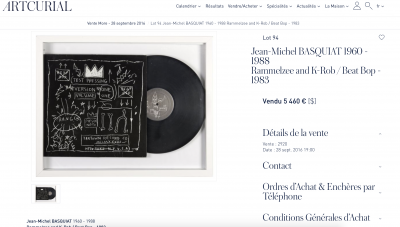 Jean-Michel BASQUIAT - Rammellzee vs K Rob Beat Bop - Sérigraphie sur vinyle 2