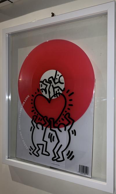 Keith HARING (d’après)  - Are You Ready For Love, 1985 - Impression offset sur vinyle 2
