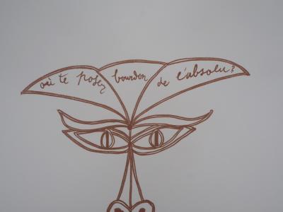 Jean COCTEAU : Visage - Lithographie originale 2